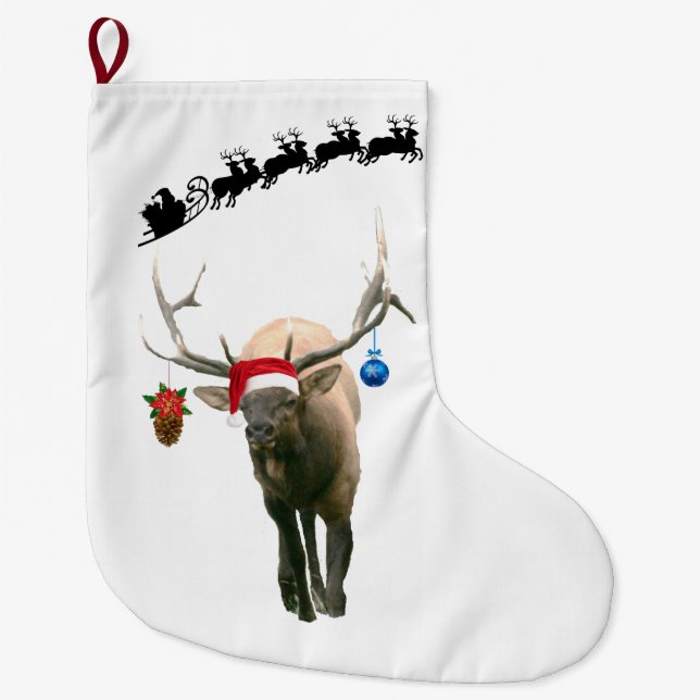 Christmas Stocking of elk (Front)