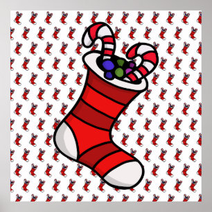 Christmas stocking poster