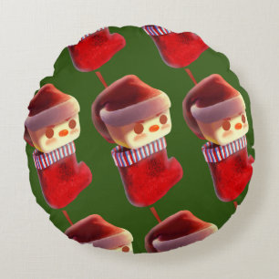 Christmas Stocking Round Pillow