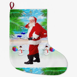 Christmas Stocking, Santa Large Christmas Stocking