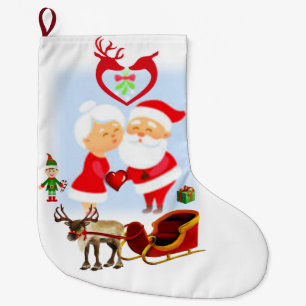 Christmas Stocking, Santa Large Christmas Stocking