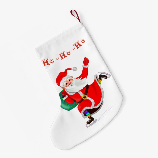 Christmas Stocking Santa with Gifts - Fun (Back (Hanging))