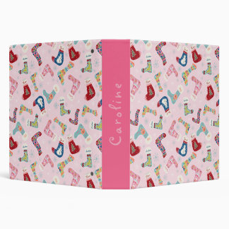 Christmas Stocking Sister Personalized Binder