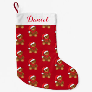 Christmas Stocking-Teddy Bear Small Christmas Stocking