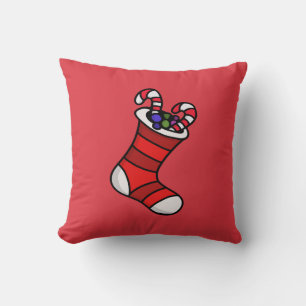 Christmas stocking throw pillow