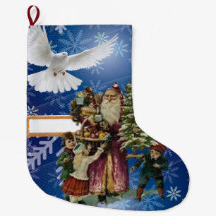 Christmas Stocking, Vintage Large Christmas Stocking