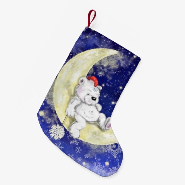 Christmas Stocking with Dreaming Little Bear (Front (Hanging))