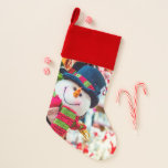 Christmas Stocking with Snowman<br><div class="desc">Beautiful Christmas Stocking</div>