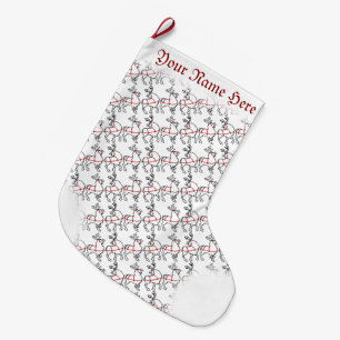 Christmas Stockings Personalized Reindeer Stocking