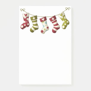 Christmas Stockings Post-it Notes