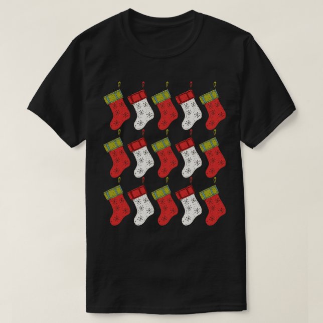 Christmas Stockings T-Shirt (Design Front)