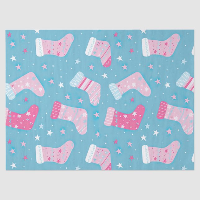 Christmas Stockings Tissue Paper (Front)