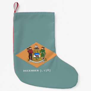 Christmas Stockings with Flag of Delaware, USA