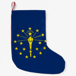 Christmas Stockings with Flag of Indiana, USA