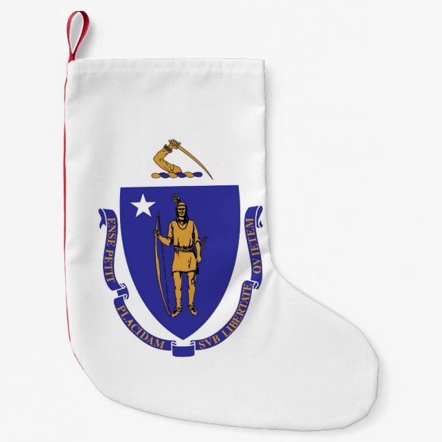 Christmas Stockings with Flag of Massachusetts (Front)