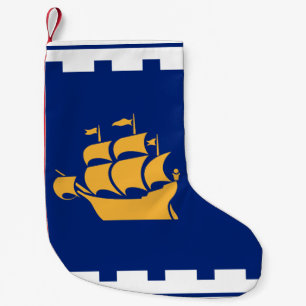 Christmas Stockings with Flag of Quebec City