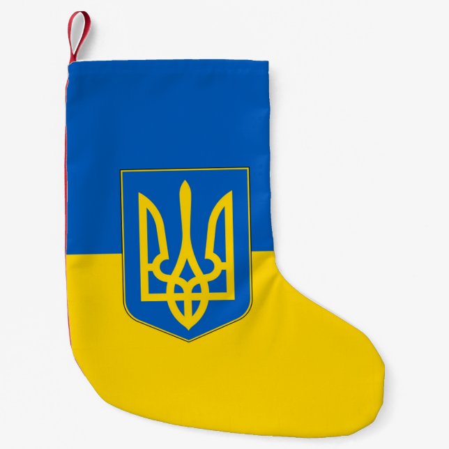 Christmas Stockings with Flag of Ukraine (Front)