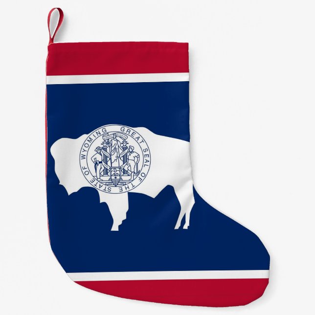 Christmas Stockings with Flag of Wyoming (Front)