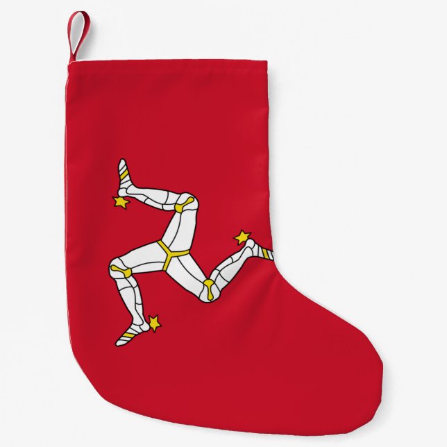 Christmas Stockings with Isle of Man Flag, UK (Front)