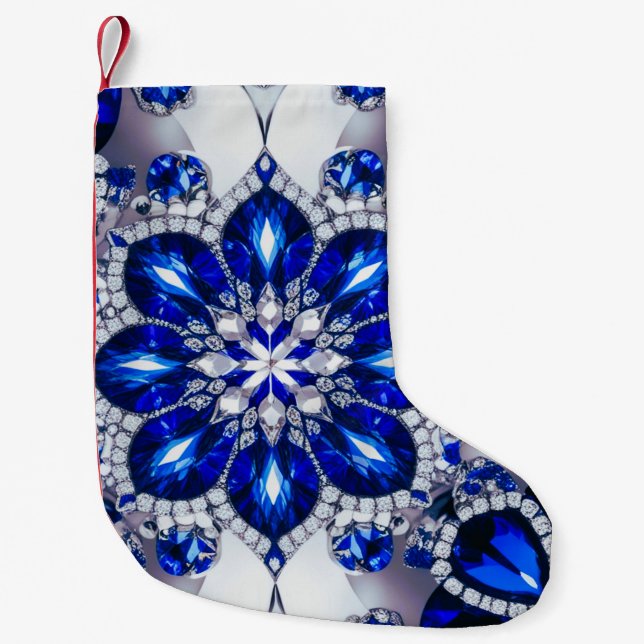 Christmas Stockings with White Blue Colours (Front)