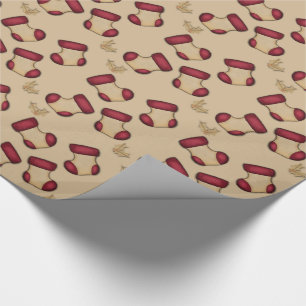 Christmas Stockings Wrapping Paper