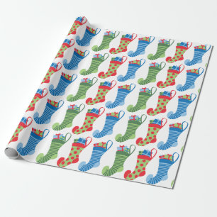 Christmas Stockings Wrapping Paper