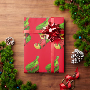 Christmas Stockings Wrapping Paper