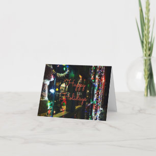 Christmas Store Window Holiday Card