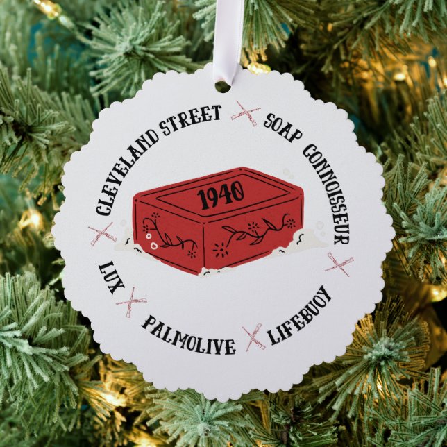 Christmas Story Ralphie Soap Connoisseur Ornament Card (Insitu (Tree))