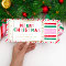 Christmas Stripe Concert Ticket Gift Voucher Card