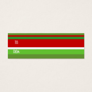 christmas stripe,gift tag
