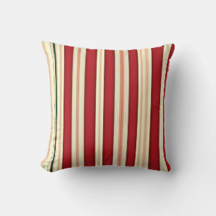 Christmas Stripes-19-Sq Throw Pillow