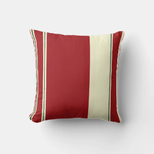 Christmas Stripes-7-Sq Throw Pillow