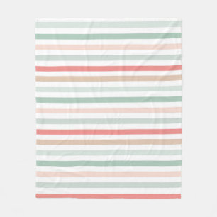 Christmas Stripes Fleece Blanket