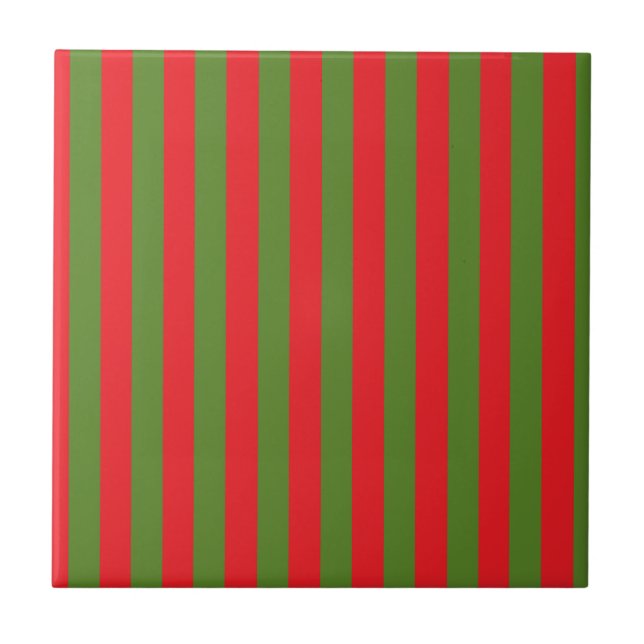 Christmas Stripes Tile (Front)