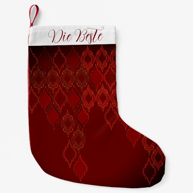 Christmas strumpf, Edles Design Small Christmas Stocking (Front)