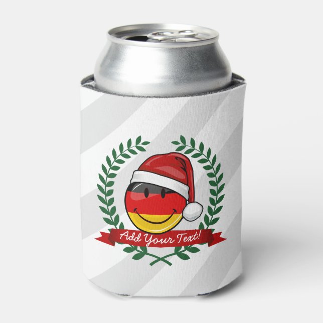 Christmas Style German Flag Can Cooler (Can Front)