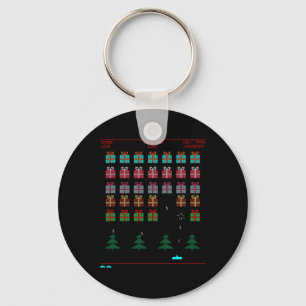 Christmas Style Retro Video Game Keychain