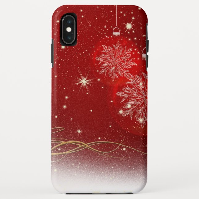 Christmas Stylish Shiny Glitter Sparkles Ornaments Case-Mate iPhone Case (Back)