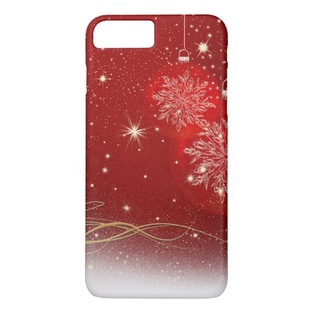 Christmas Stylish Shiny Glitter Sparkles Ornaments Case-Mate iPhone Case (Back)