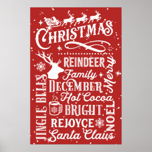 Christmas Subway Poster