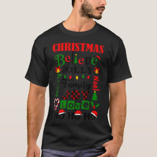 Christmas Subway Tile Classic T-Shirt