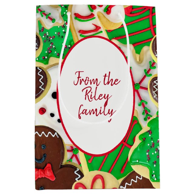 Christmas Sugar Cookies From Family Medium Gift Bag (Front)