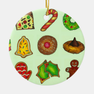 Christmas Sugar Cookies Holiday Baking Sand Tart Ceramic Ornament