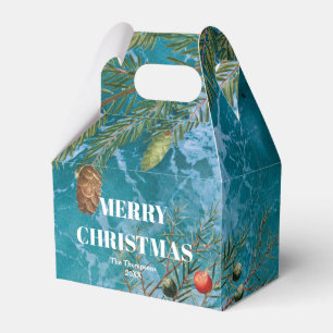 Christmas Summer Ocean Beach Merry Christmas Favor Box