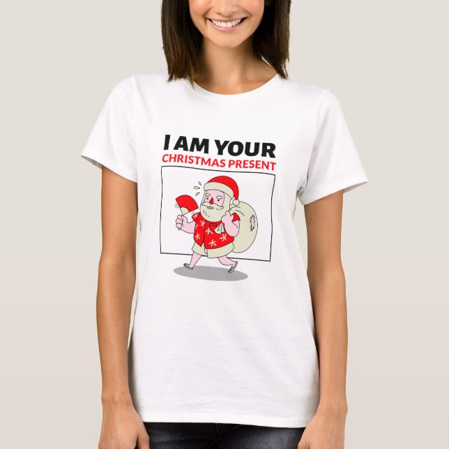 Christmas Summer Santa Christmas T-Shirt (Front)