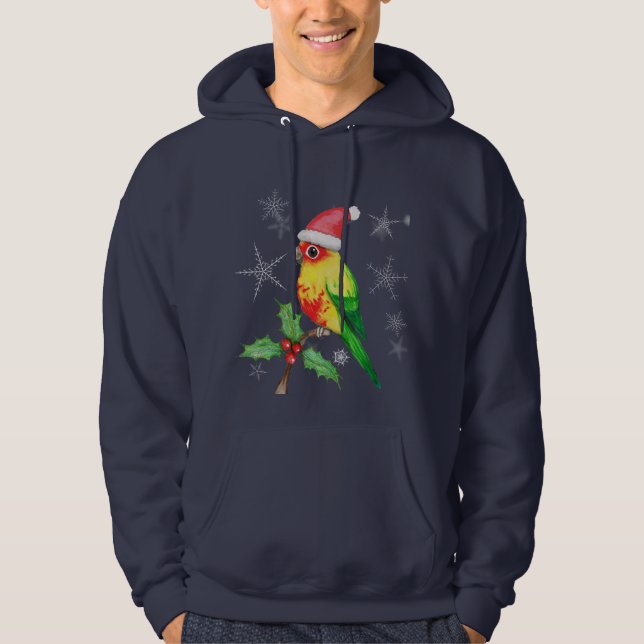 Christmas sun conure hoodie (Front)