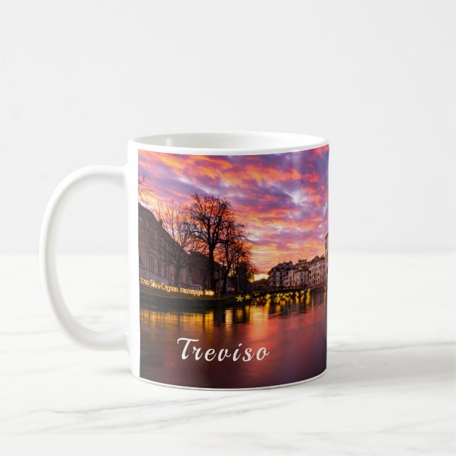 Christmas Sunset in Treviso Coffee Mug (Left)