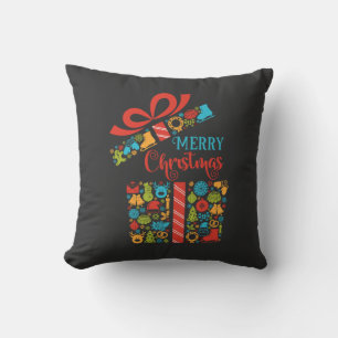 Christmas Surprise Box Throw Pillow