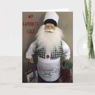 CHRISTMAS SURPRISE FOR MYGUY/FAVORITE COOK HOLIDAY CARD